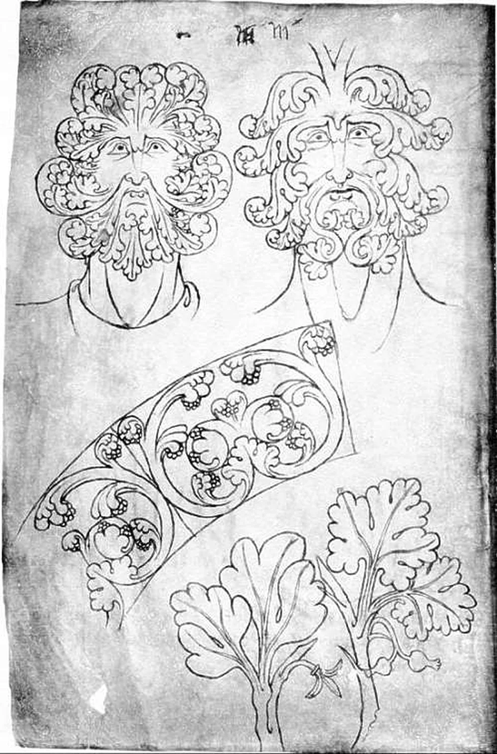 Villard de Honnecourt folio, mechanical and architectural details